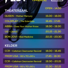 Tribute Fest TIMETABLE CITYLIDO 2024